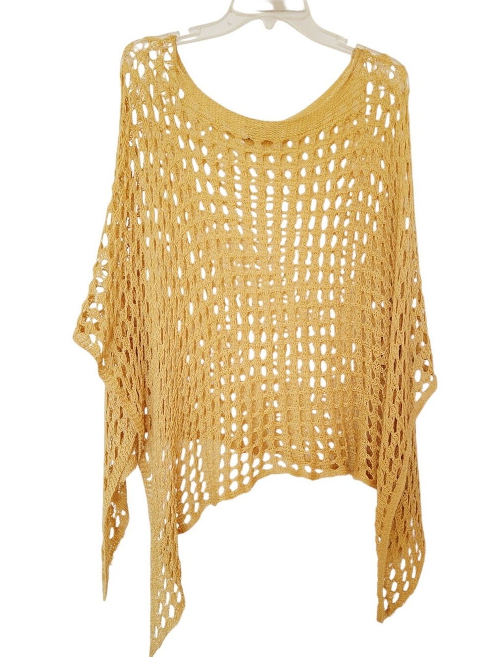American Attitudes Open Knit Crochet Tunic One Size